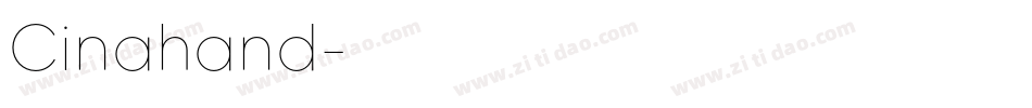 Cinahand字体转换