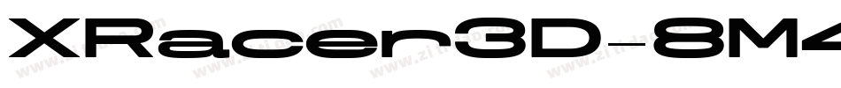XRacer3D-8M4a2字体转换