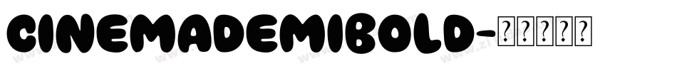 CinemaDemiBold字体转换