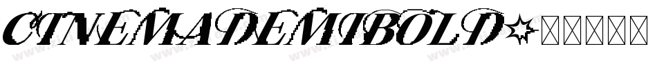 CinemaDemiBold字体转换