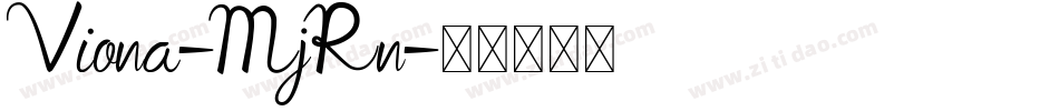 Viona-MjRn字体转换