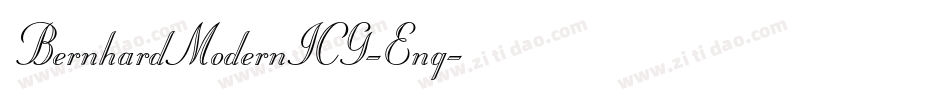 BernhardModernICG-Eng字体转换