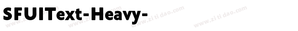SFUIText-Heavy字体转换