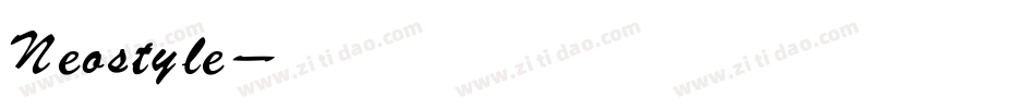 Neostyle字体转换