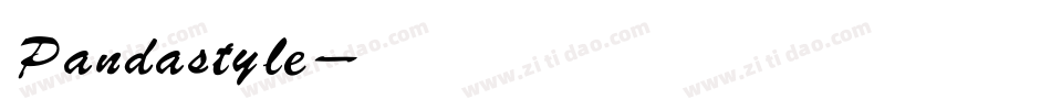 Pandastyle字体转换
