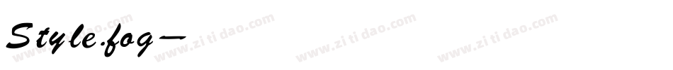 Style.fog字体转换