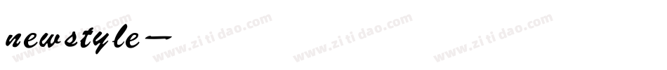 newstyle字体转换