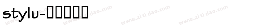 stylu字体转换