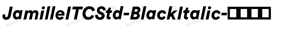 JamilleITCStd-BlackItalic字体转换