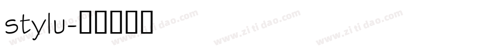 stylu字体转换