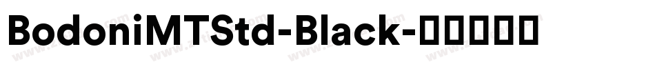 BodoniMTStd-Black字体转换