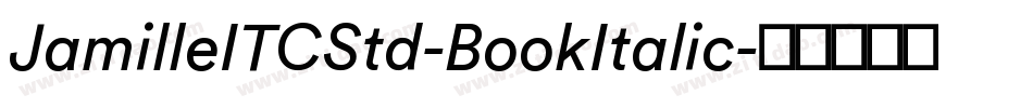 JamilleITCStd-BookItalic字体转换