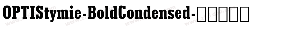 OPTIStymie-BoldCondensed字体转换