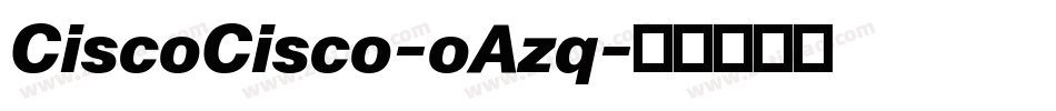 CiscoCisco-oAzq字体转换