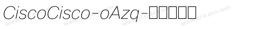 CiscoCisco-oAzq字体转换