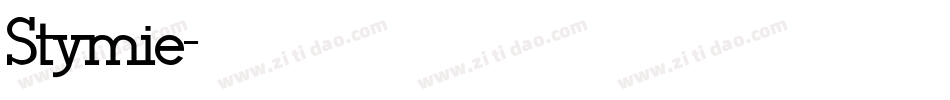Stymie字体转换