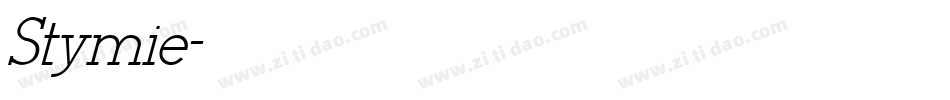 Stymie字体转换