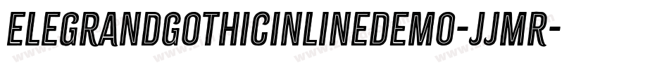 ElegrandGothicInlineDemo-jJMR字体转换