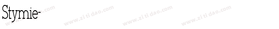 Stymie字体转换