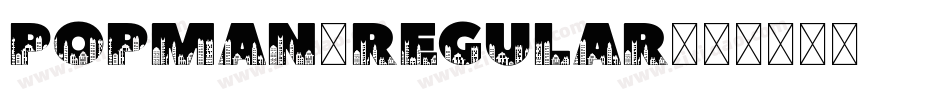 PopMan-Regular字体转换