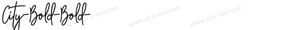 City-Bold-Bold字体转换
