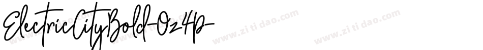 ElectricCityBold-Oz4P字体转换