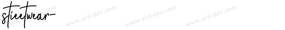 stieetwear字体转换