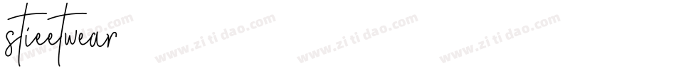 stieetwear字体转换