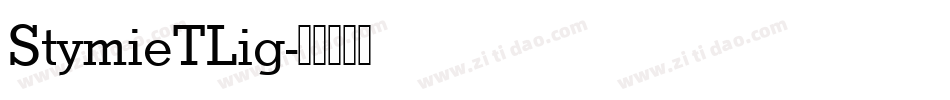 StymieTLig字体转换