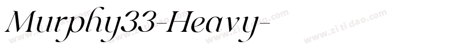 Murphy33-Heavy字体转换