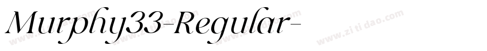 Murphy33-Regular字体转换