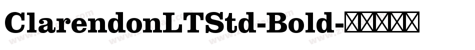 ClarendonLTStd-Bold字体转换