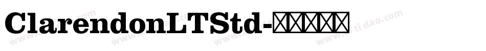 ClarendonLTStd字体转换