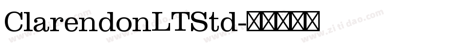ClarendonLTStd字体转换