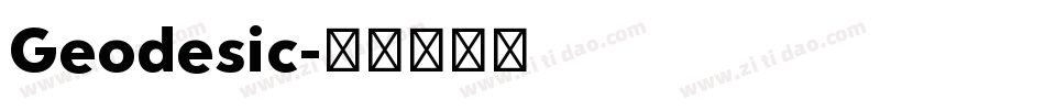 Geodesic字体转换