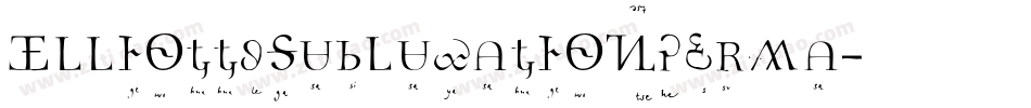 ElliottsSubluxationPerma字体转换