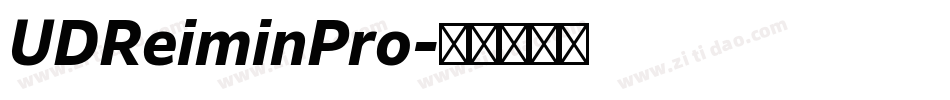 UDReiminPro字体转换