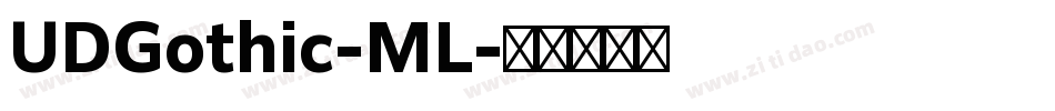 UDGothic-ML字体转换