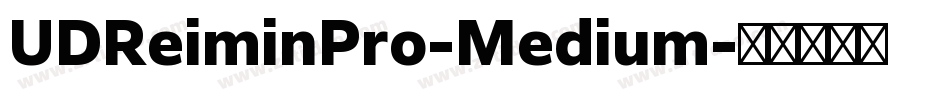 UDReiminPro-Medium字体转换
