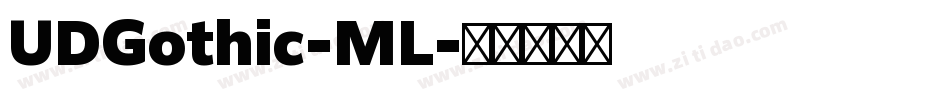 UDGothic-ML字体转换