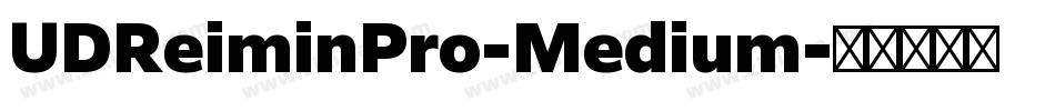 UDReiminPro-Medium字体转换
