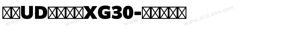 文鼎UD晶熙黑体XG30字体转换