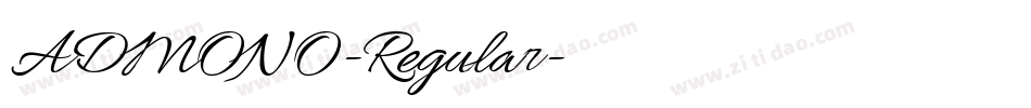 ADMONO-Regular字体转换
