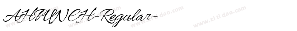 AHPUNCH-Regular字体转换