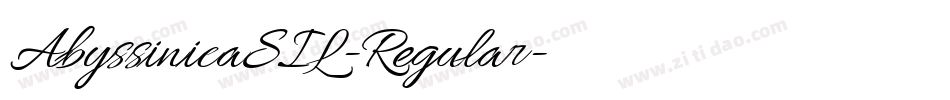 AbyssinicaSIL-Regular字体转换