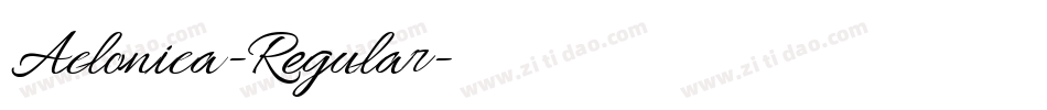 Aclonica-Regular字体转换