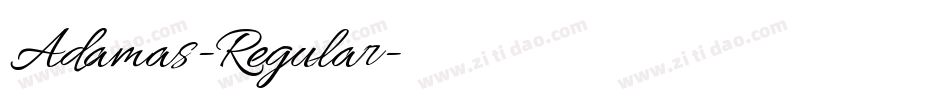 Adamas-Regular字体转换