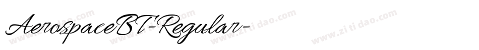 AerospaceBT-Regular字体转换