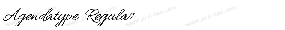 Agendatype-Regular字体转换