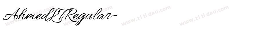 AhmedLTRegular字体转换